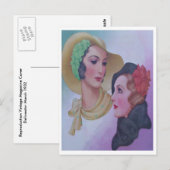  vrouwen 1932 briefkaart (Voorkant / Achterkant)