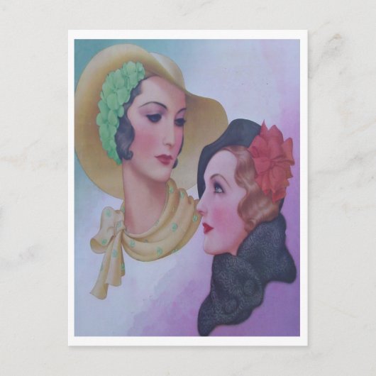  vrouwen 1932 briefkaart (Voorkant)