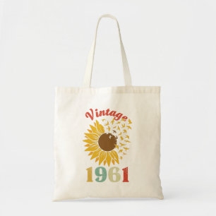 vrouwen 1961 Zonnebloem 60e verjaardag Tote Bag