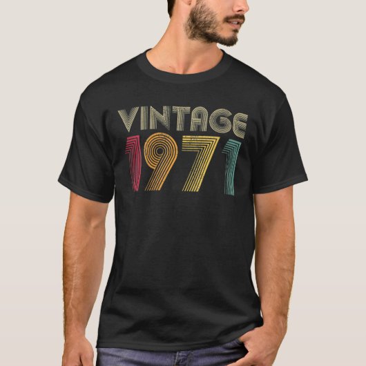 Vrouwen 1971 51e verjaardag  Mannen in de baarmoed T-shirt (Voorkant)