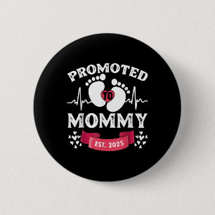 Vrouwen 1e keer moeder est 2025 nieuwe eerste mama ronde button 5,7 cm