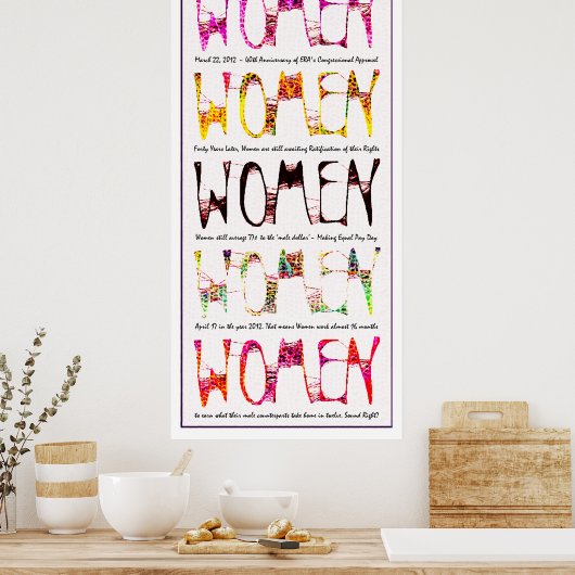 VROUWEN 2012 - ERA 40 / Equal Pay Day Poster (Keuken)