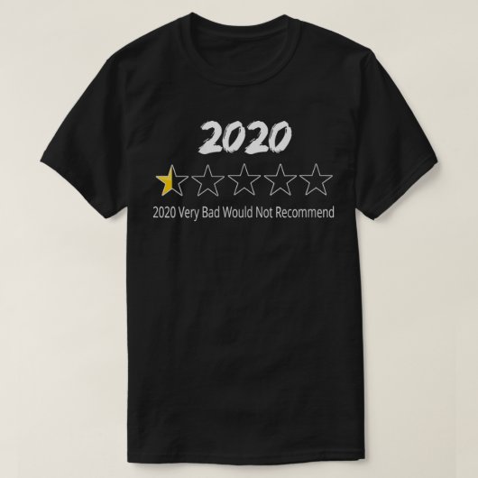 Vrouwen 2020 Half Star Zeer slecht T-shirt (Design voorkant)