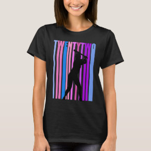 Vrouwen 22e Honkbal Verjaardag Softbal Sport Meisj T-shirt