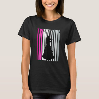Vrouwen 25e vioolspeler Verjaardag Dag Violist T-shirt