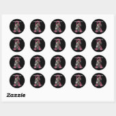 Vrouwen 2 jaar Kankervrij Roze Borstkanker Surv Ronde Sticker (Vel)