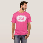 Vrouwen 308 Jachtgeweer Calibre Lady Pistool Eigen T-shirt (Voorkant volledig)
