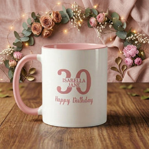 Vrouwen 30e Verjaardag Naam Persoonlijke Mok