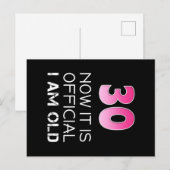 Vrouwen 30e verjaardag shirt vrouwen grappig. Nu i Briefkaart (Voorkant / Achterkant)