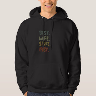 Vrouwen 34ste trouwdag Beste vrouw sinds 1988 Hoodie