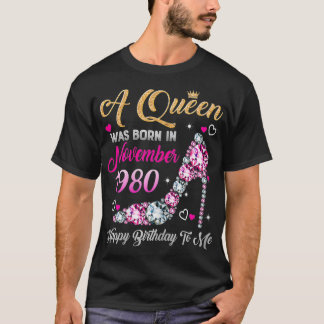 Vrouwen 40 Geboden koningin november 1980 Happy Bi T-shirt