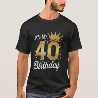 Vrouwen 40ste verjaardag Squad Koningin van 40 jaa T-shirt