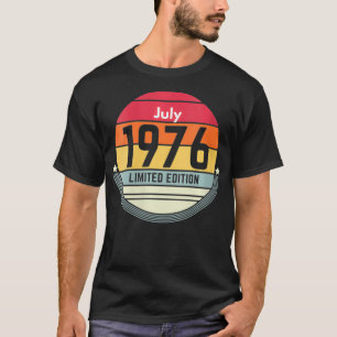 Vrouwen 45e verjaardag juli 1976 vrouwen in de de t-shirt