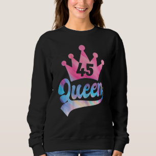 Vrouwen 45e verjaardag koningin Happy Birthday Pa Trui
