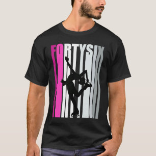 Vrouwen 46e verjaardag ijsschaatsen koningin ijska t-shirt