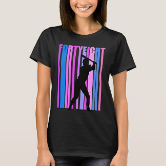 Vrouwen 48e Baseball Birthday Softball Sportmeisje T-shirt
