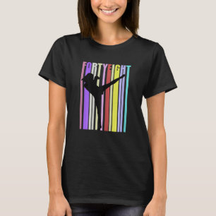 Vrouwen 48e verjaardag Kickboksen Vrouw Handschoen T-shirt