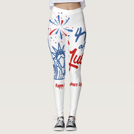 Vrouwen 4 juli Leggings (Voorkant)