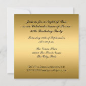 Vrouwen 50e verjaardag van de Jaguar-uitnodiging Kaart (Achterkant)