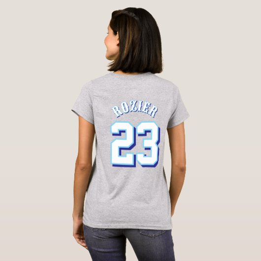 Vrouwen 603 Riptide T-shirt w / Naam en nummer (Achterkant volledig)