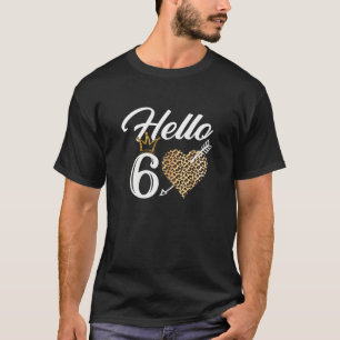 Vrouwen 60e verjaardag Hallo 60 T-shirt met luipaa