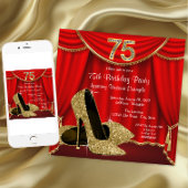 Vrouwen 75e verjaardag kaart