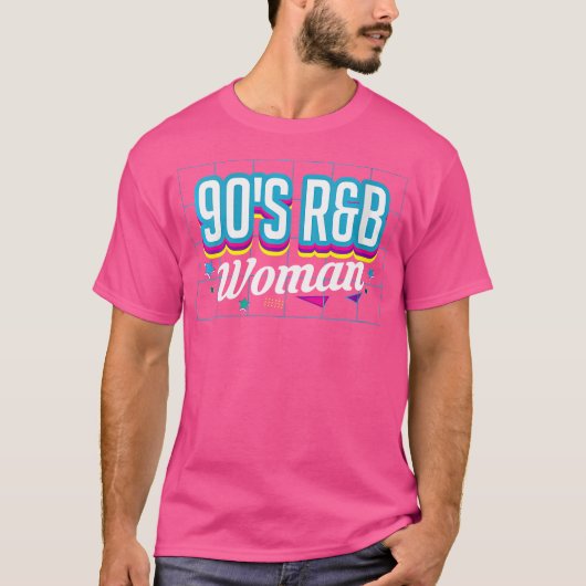 Vrouwen 90s RB Muziek Lover Vrouw T-shirt (Voorkant)