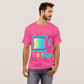 Vrouwen 90s RB TV Throwback Graphic T-shirt (Voorkant volledig)