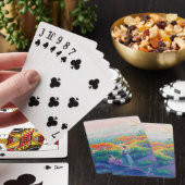 VROUWEN AAN DE KUST SCHILDERIJ POKERKAARTEN (Insitu)