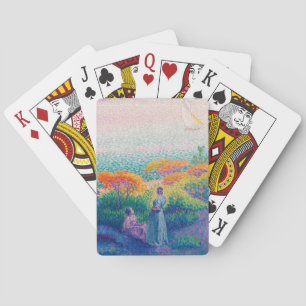 VROUWEN AAN DE KUST SCHILDERIJ POKERKAARTEN