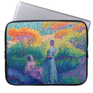 VROUWEN AAN DE OEVER SCHILDERIJ LAPTOP SLEEVE