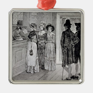 Vrouwen aan de Polen in New Jersey Metalen Ornament