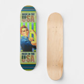 Vrouwen aan het elektriciteitskateboard persoonlijk skateboard (Voorkant)