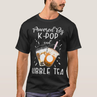 Vrouwen aangedreven door KPOP Boba tea bellenthee  T-shirt