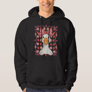 Vrouwen Aardbei Gans Zomer Boog Hoodie