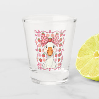 Vrouwen Aardbei Gans Zomer Strik Shot Glas