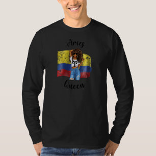 Vrouwen Afro Colombiaanse Ram Koningin Afrikaans C T-shirt