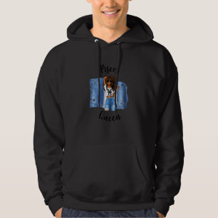 Vrouwen Afro Guatemalteekse Vissen Koningin Afrika Hoodie
