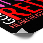 Vrouwen aka roze gaat rood voor de gezondheid van poster (Hoek)