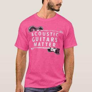 Vrouwen Akoestische Gitaar Speler Akoestische Gita T-shirt