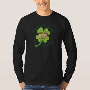 Vrouwen Alcohol Gratis Paddy's Day. Gelukkig voor T-shirt