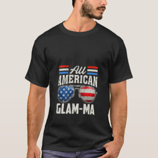 Vrouwen All American Glam Ma 4th Of July Familiema T-shirt