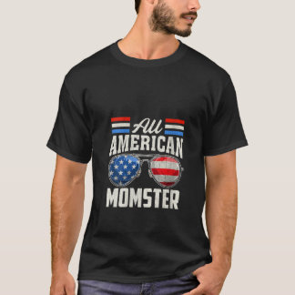 Vrouwen Alle Amerikaanse Monster 4th of July Famil T-shirt