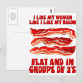 Vrouwen als Bacon Briefkaart (Voorkant / Achterkant)