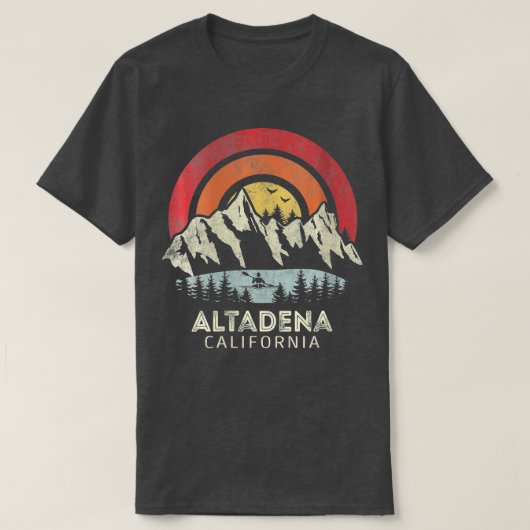 Vrouwen Altadena California Mountain Sunset Sunris T-shirt (Design voorkant)