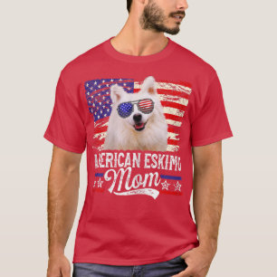 Vrouwen Amerikaanse Eskimo Mam USA T-shirt