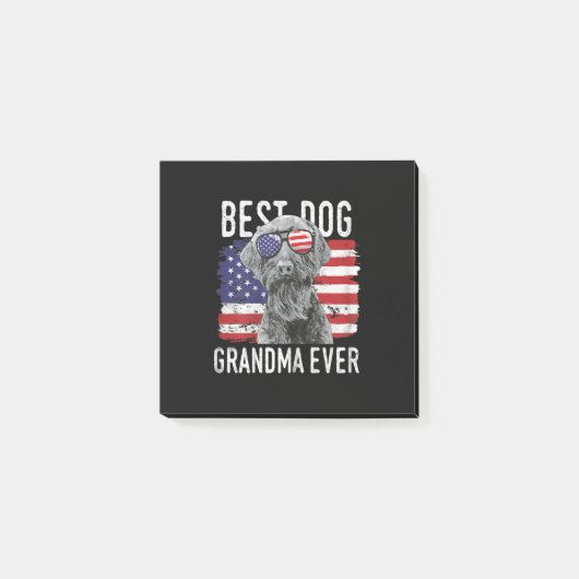 Vrouwen Amerikaanse vlag beste hond oma ooit reus Post-it® Notes (Voorkant)