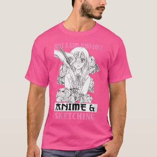 Vrouwen Anime Lovers Gift Gewoon een meisje dat ho T-shirt