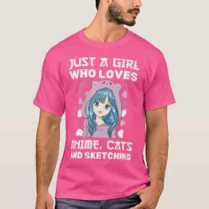 Vrouwen anime meisjes gewoon een meisje dat houdt t-shirt