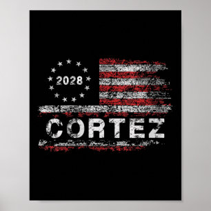 Vrouwen AOC Alexandria Ocasio Cortez 2028 voor Pre Poster